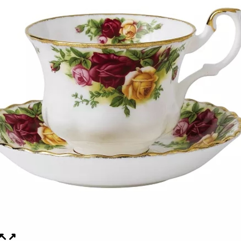 Royal Albert OLD COUNTRY ROSES NWT Floral Teacup and Saucer Set -